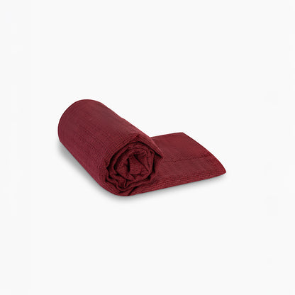 100% Egyptian cotton (Dark-red) coverlet